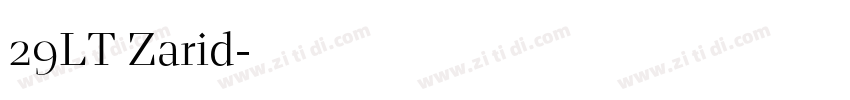 29LT Zarid字体转换 29LT Zarid字体转换